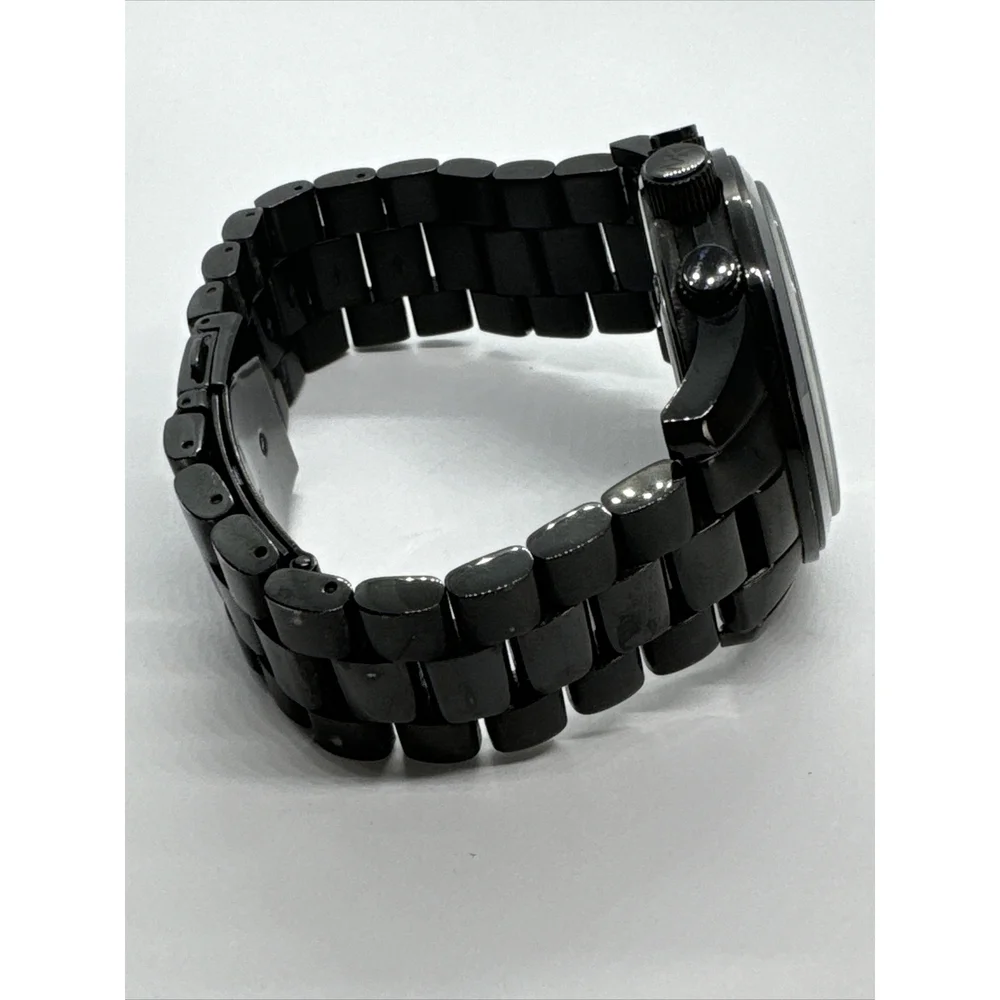 Michael Kors Runway MK8157 Men's Stainless Steel Analog Black Dial Watch JNA709